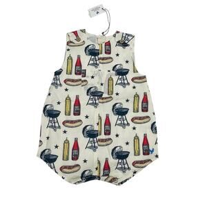 NWT Pink Chicken 6/12M Noah Jumper in Grilling Out